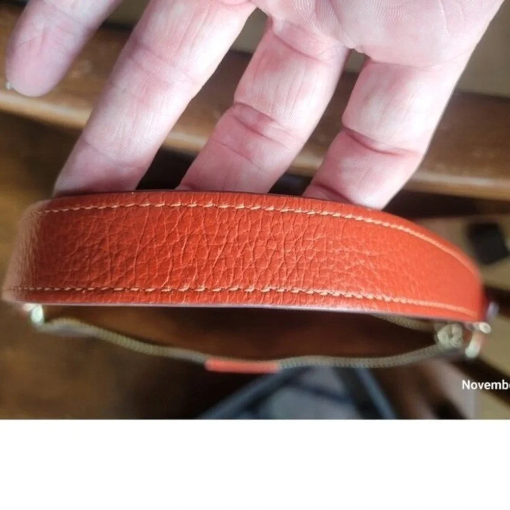 Coach Lonnie In‎ Signature Jacquard Women's Brown Orange Monogram C8306